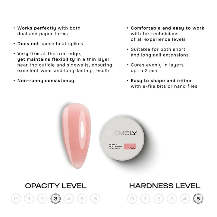 Gemely Power Builder Gel 020 - Level Up Beauty Supply