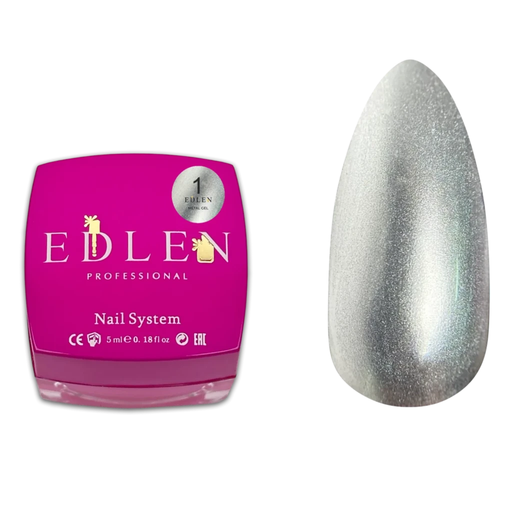 Edlen - Metal Gel Paint 01, 5 ml - Level Up Beauty Supply
