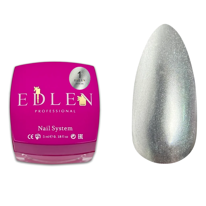 Edlen - Metal Gel Paint 01, 5 ml - Level Up Beauty Supply