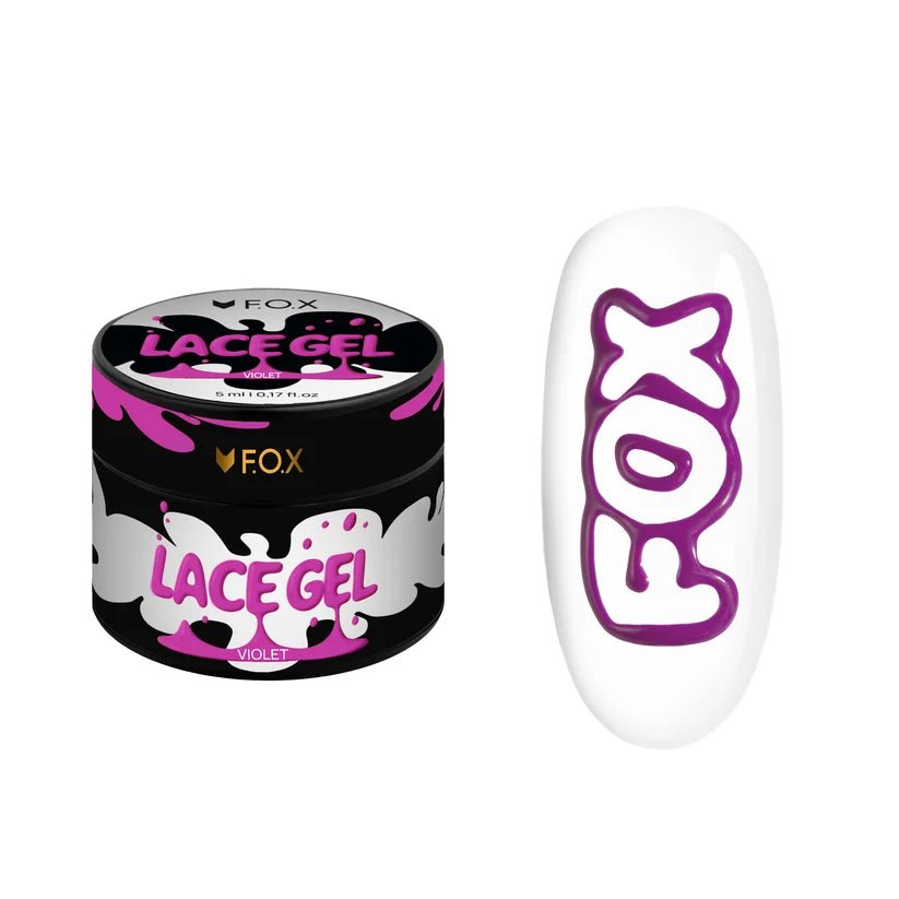 F.O.X Lace Gel Violet, 5 ml - Level Up Beauty Supply