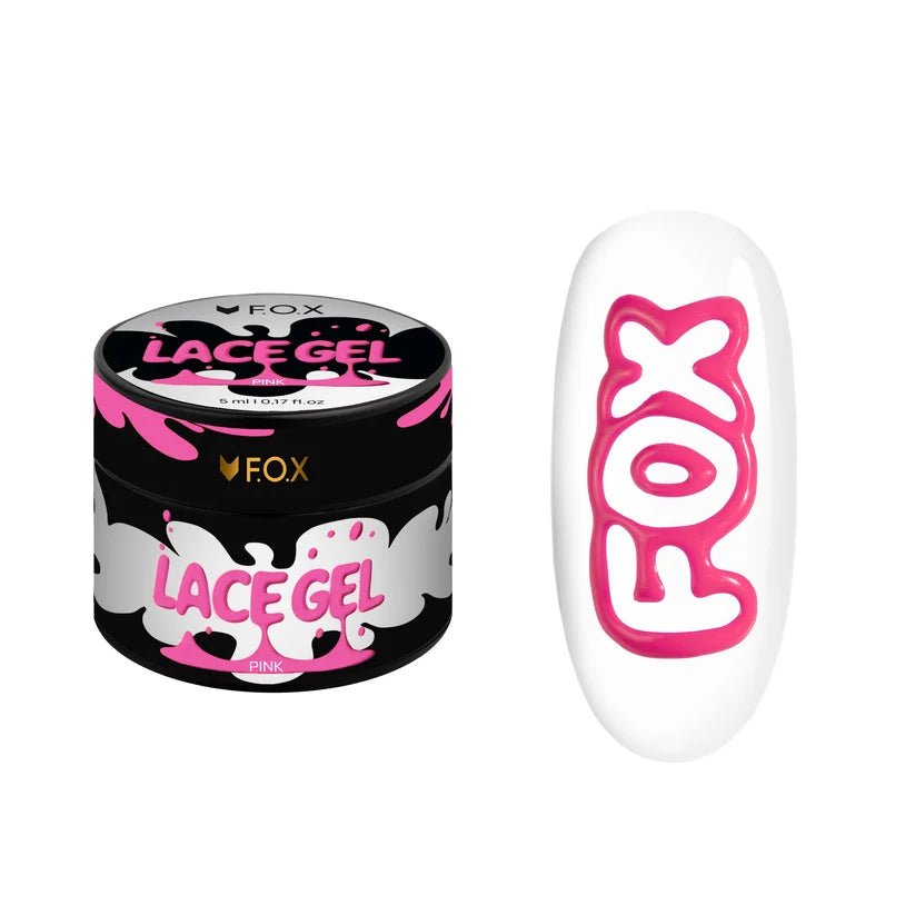 F.O.X Lace Gel Pink, 5 ml - Level Up Beauty Supply