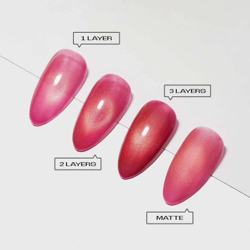 Aprés - Prismatic color gel polish "Dual Cherry", CE25(HEMA/TPO/TMPTA-Free), 10ml - Level Up Beauty Supply