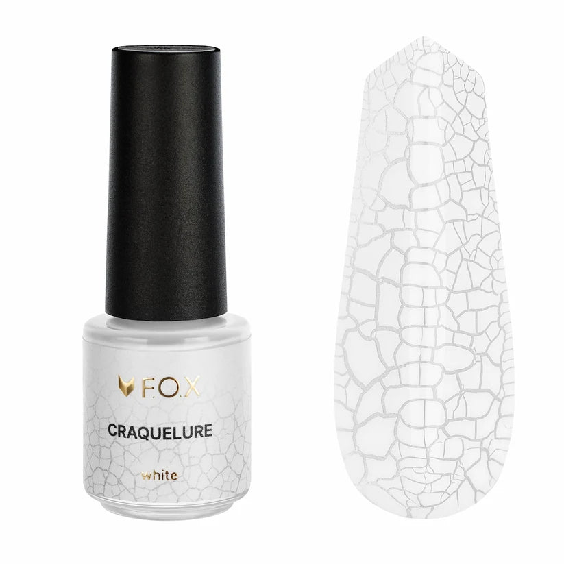 F.O.X Ink Craquelure White, 5 ml - Level Up Beauty Supply