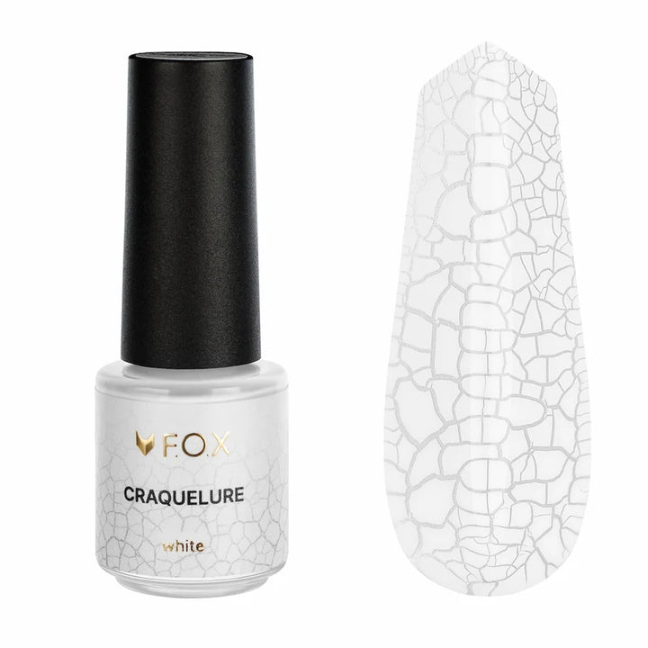 F.O.X Ink Craquelure White, 5 ml - Level Up Beauty Supply