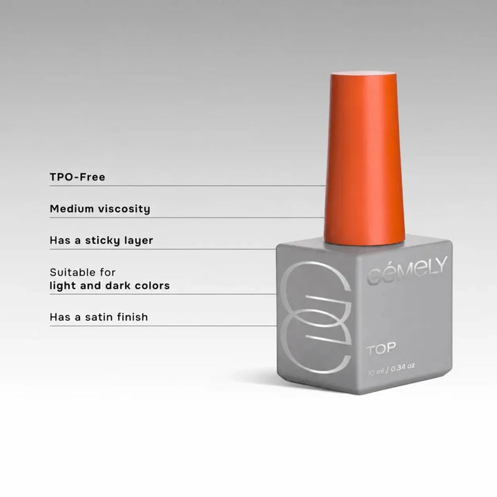 Gemely - Extra Matte Top, 10 ml - Level Up Beauty Supply