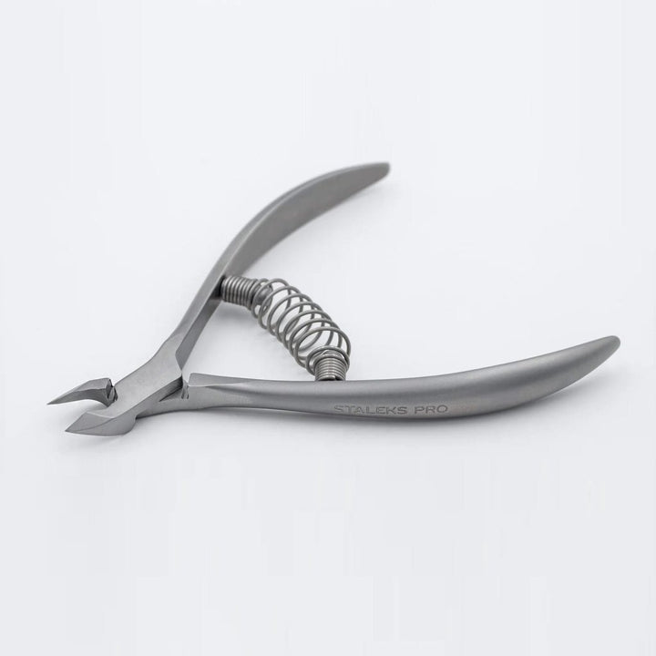 STALEKS PRO Cuticle Nippers with Spring Smart 30, 5 mm - Level Up Beauty Supply