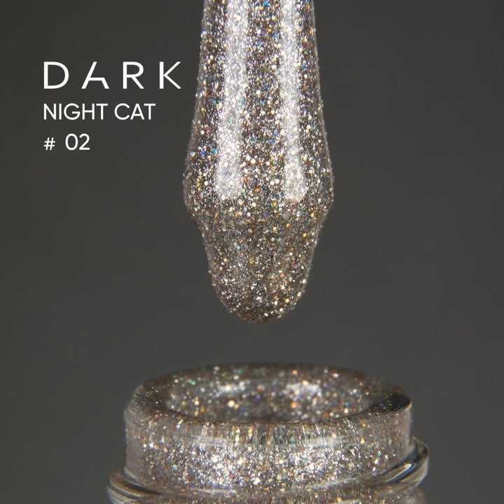 DARK Gel Polish Night Cat 02, 10ml (TPO Free) - Level Up Beauty Supply