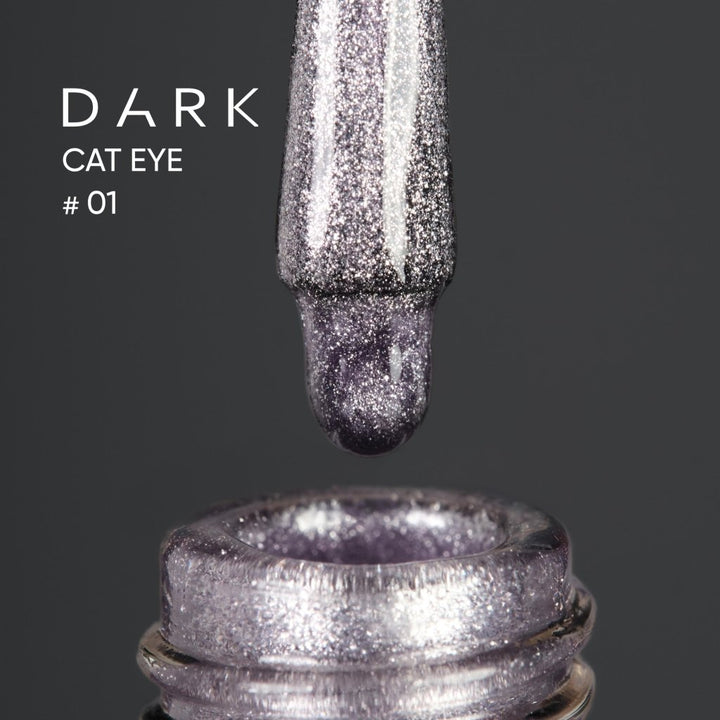 Dark gel polish Cat Eye 01, 10 ml (TPO Free) - Level Up Beauty Supply