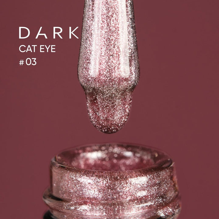 Dark gel polish Cat Eye 03, 10 ml (TPO Free) - Level Up Beauty Supply