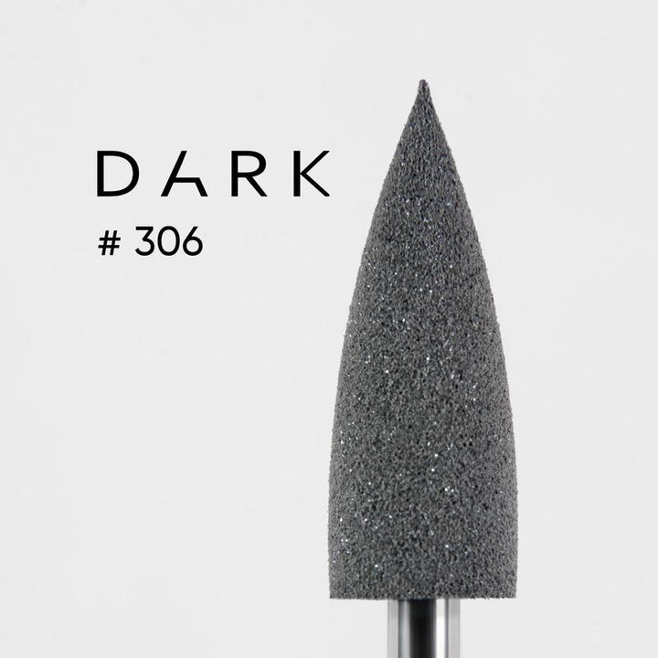 DARK Silicone Polisher 306, Thin Bullet, Grey - Level Up Beauty Supply