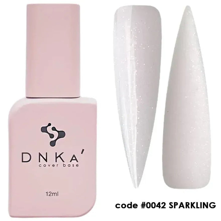 DNKa Rubber Cover Base 0042 Sparkling 12 ml (TPO Free) - Level Up Beauty Supply