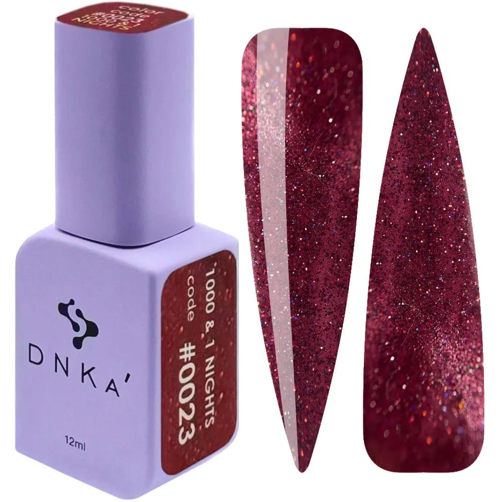 DNKa Cat Eye Gel Polish 0023 1000 &amp; 1 Nights 12 ml (TPO free) - Level Up Beauty Supply