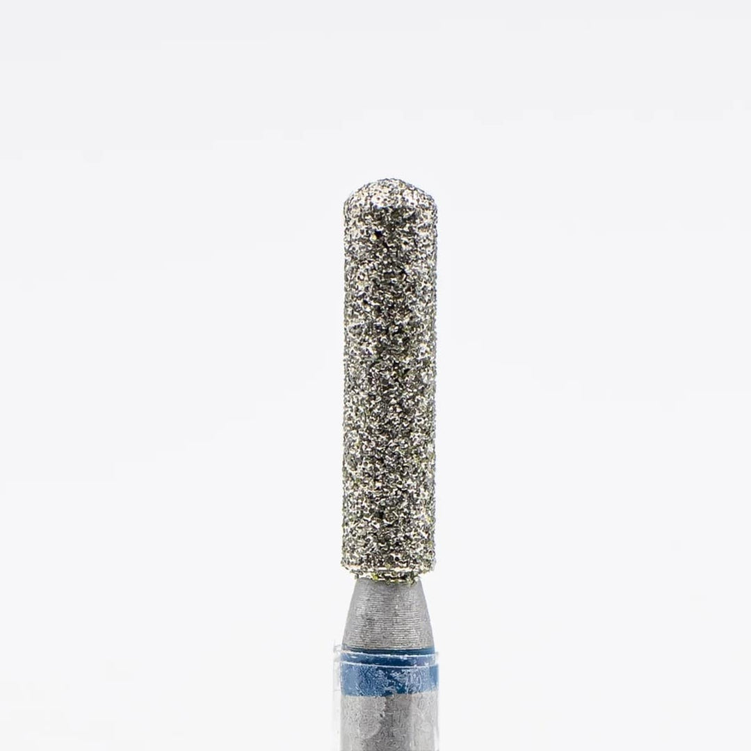 Diamond drill bit, Rounded Cylinder - Medium (Blue) (D-67) - Level Up Beauty Supply