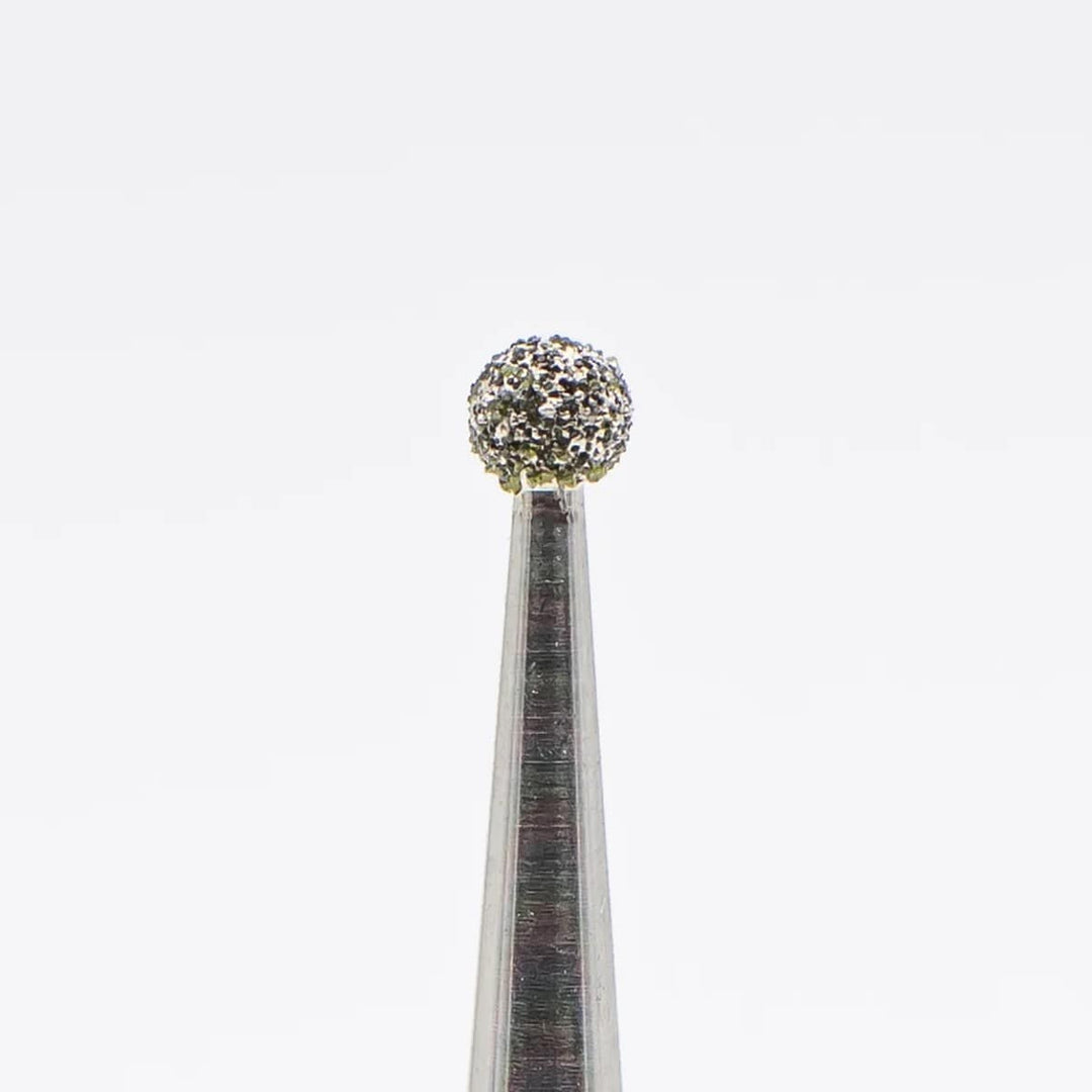 Diamond nail bit, Ball 2.3x2.1 mm, Coarse (Green) D-6 - Level Up Beauty Supply