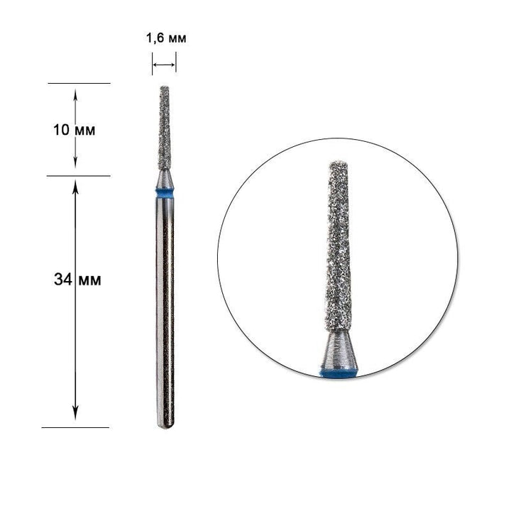 STALEKS Diamond nail bit, Cone 1.6 - Medium (FA70B016/10) - Level Up Beauty Supply