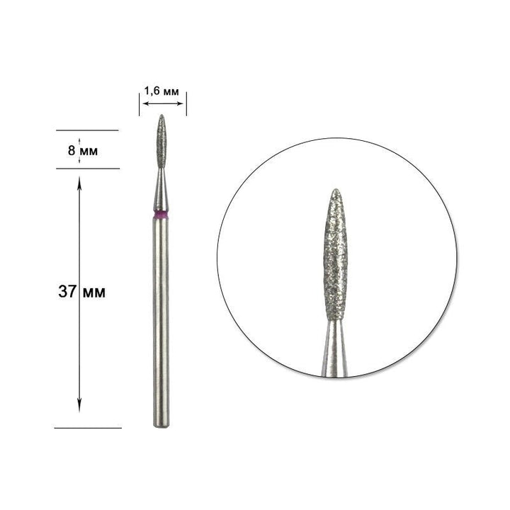 STALEKS Diamond nail bit, Flame 1.6 - Fine (FA11R016/8) - Level Up Beauty Supply