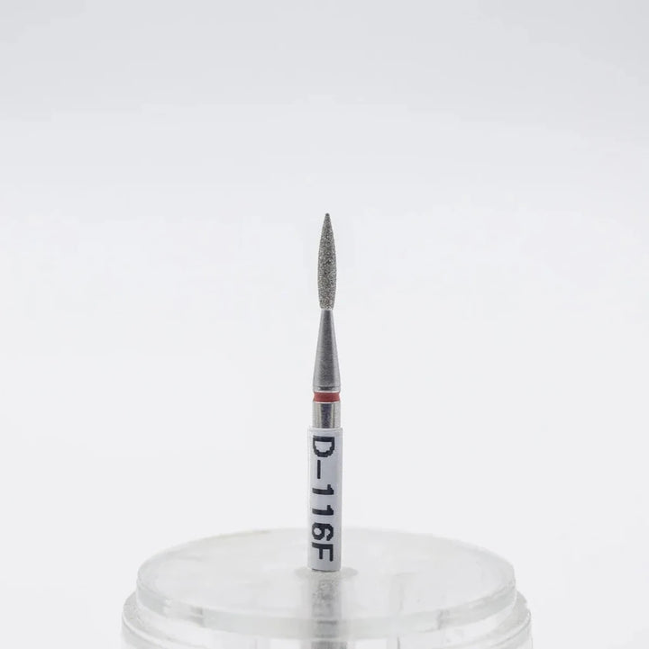 Diamond nail bit, Pointy Flame 1.6 - Fine (D - 116) - Level Up Beauty Supply