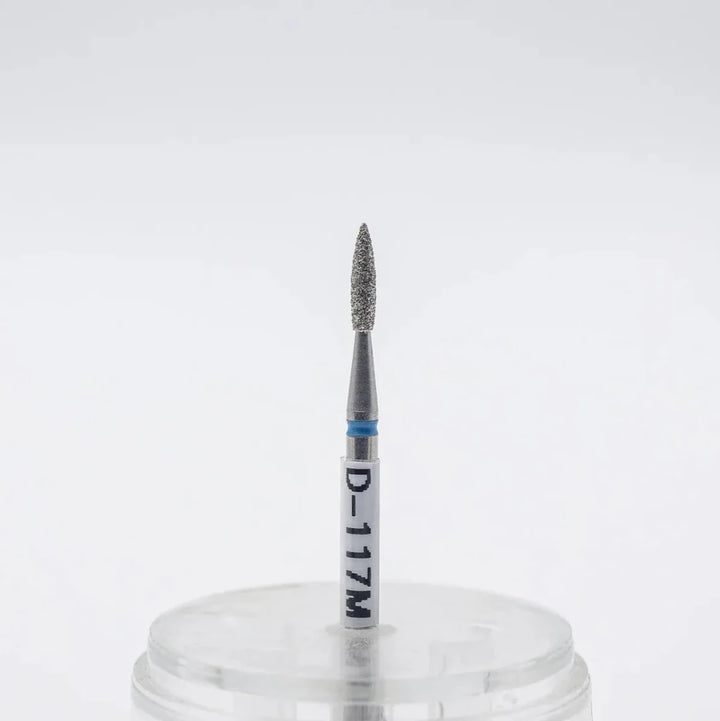 Diamond nail bit, Pointy Flame 1.8 - Medium (D - 117) - Level Up Beauty Supply