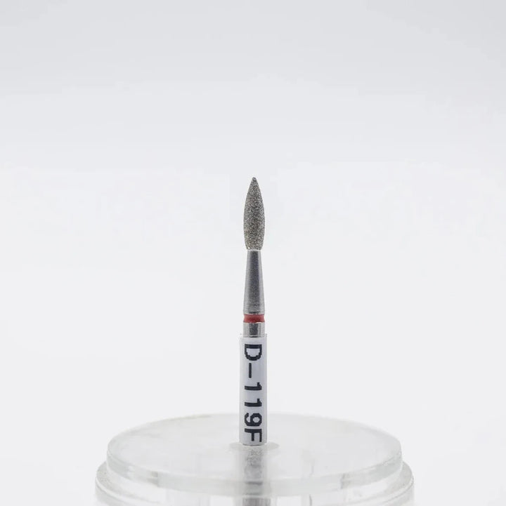 Diamond nail bit, Pointy Flame 2.3 - Fine (D - 119) - Level Up Beauty Supply