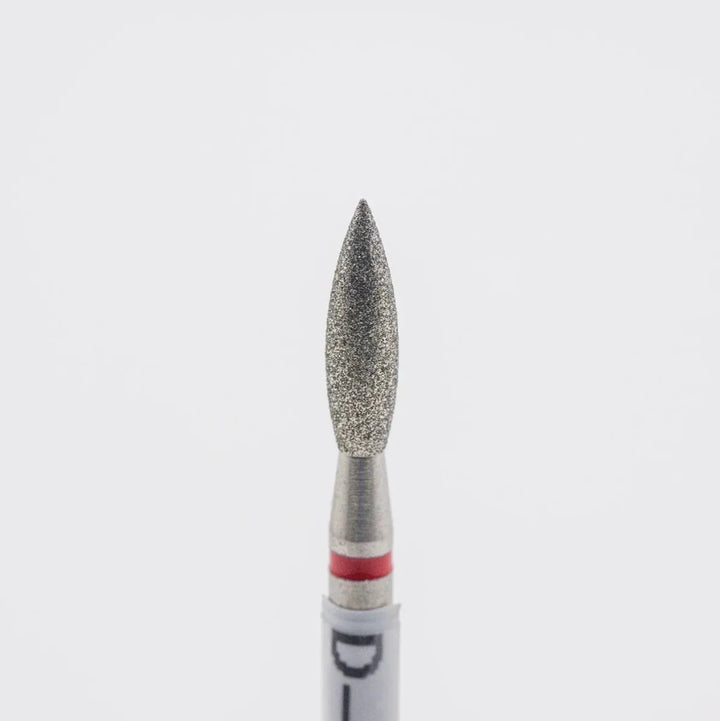 Diamond nail bit, Pointy Flame 2.6 - Fine (D - 120/3) - Level Up Beauty Supply