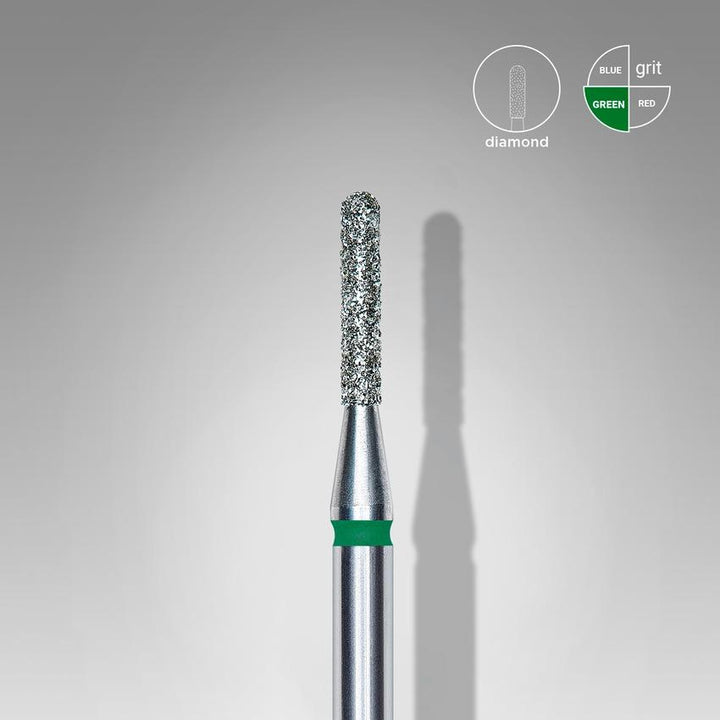 STALEKS Diamond nail bit, Rounded Cylinder 1.4 Coarse (FA30G014/8) - Level Up Beauty Supply