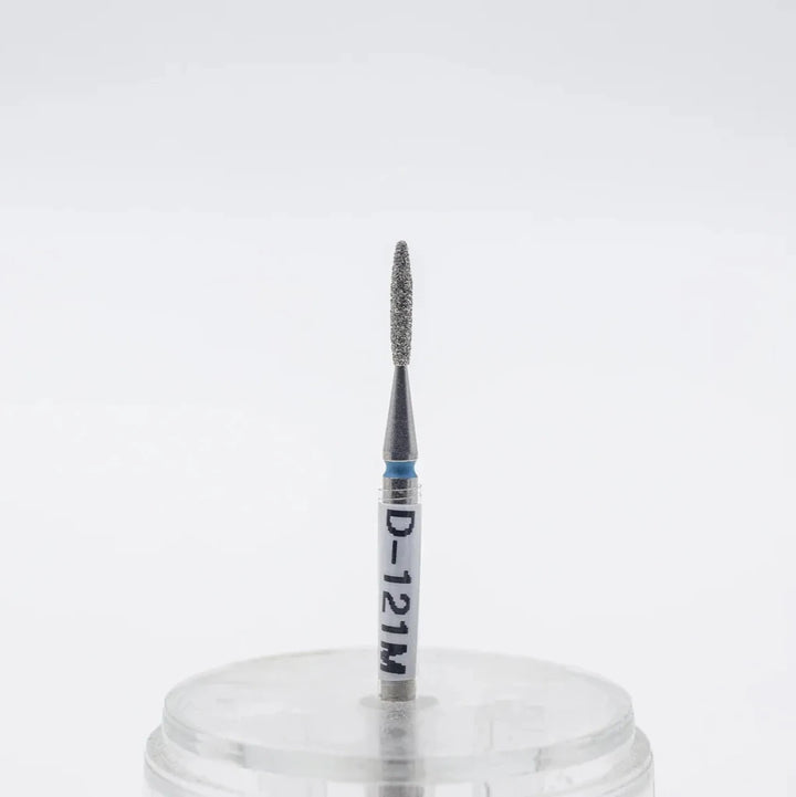 Diamond nail bit, Rounded Flame 1.4 - Medium (D - 121) - Level Up Beauty Supply