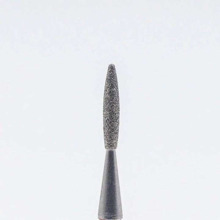 Diamond nail bit, Rounded Flame 1.6 - Fine (D - 122) - Level Up Beauty Supply