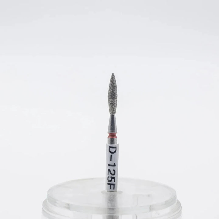 Diamond nail bit, Rounded Flame 2.3 - Fine (D - 125) - Level Up Beauty Supply