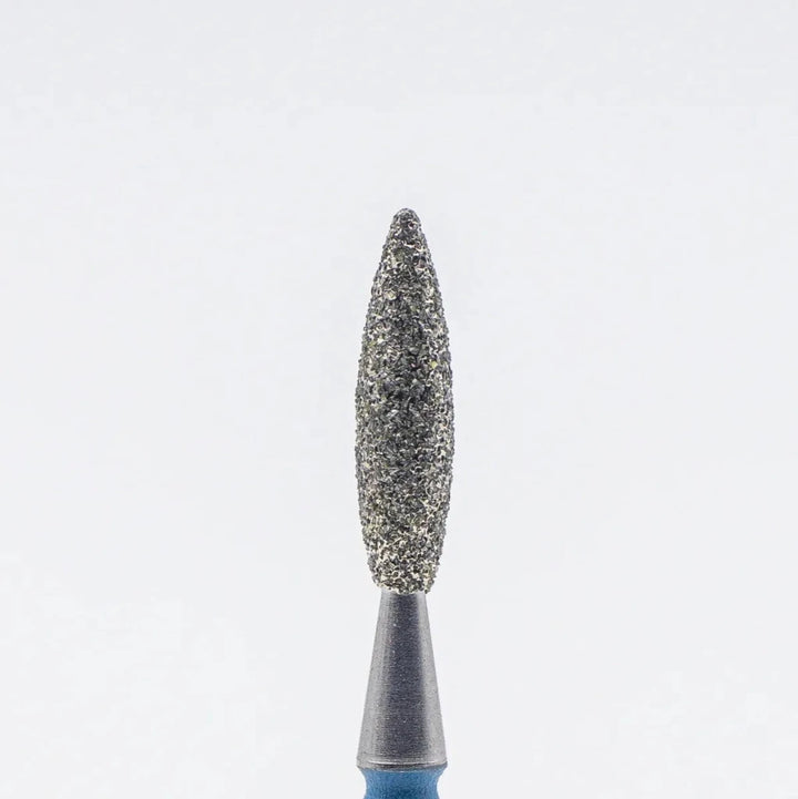 Diamond nail bit, Rounded Flame 2.5 - Medium (D - 126) - Level Up Beauty Supply