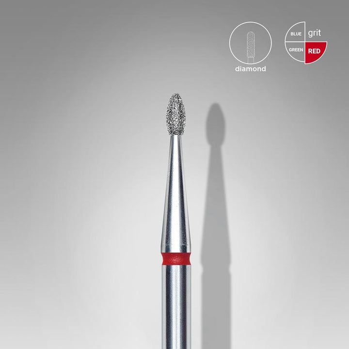 STALEKS Diamond nail bit, Rounded Tip Bud 1.6 - Fine (FA50R016/3.4) - Level Up Beauty Supply