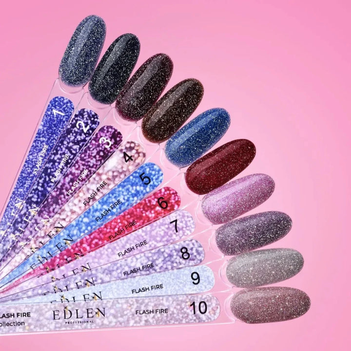 EDLEN Color Gel Polish Flash Fire 010, 9 ml - Level Up Beauty Supply