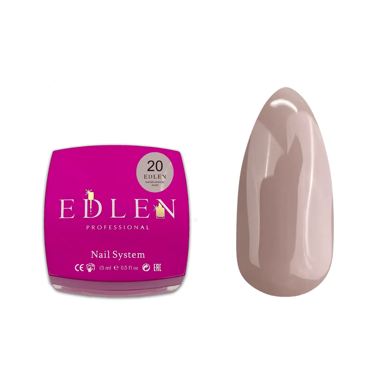 EDLEN Water Acrygel Nude 20 - Level Up Beauty Supply