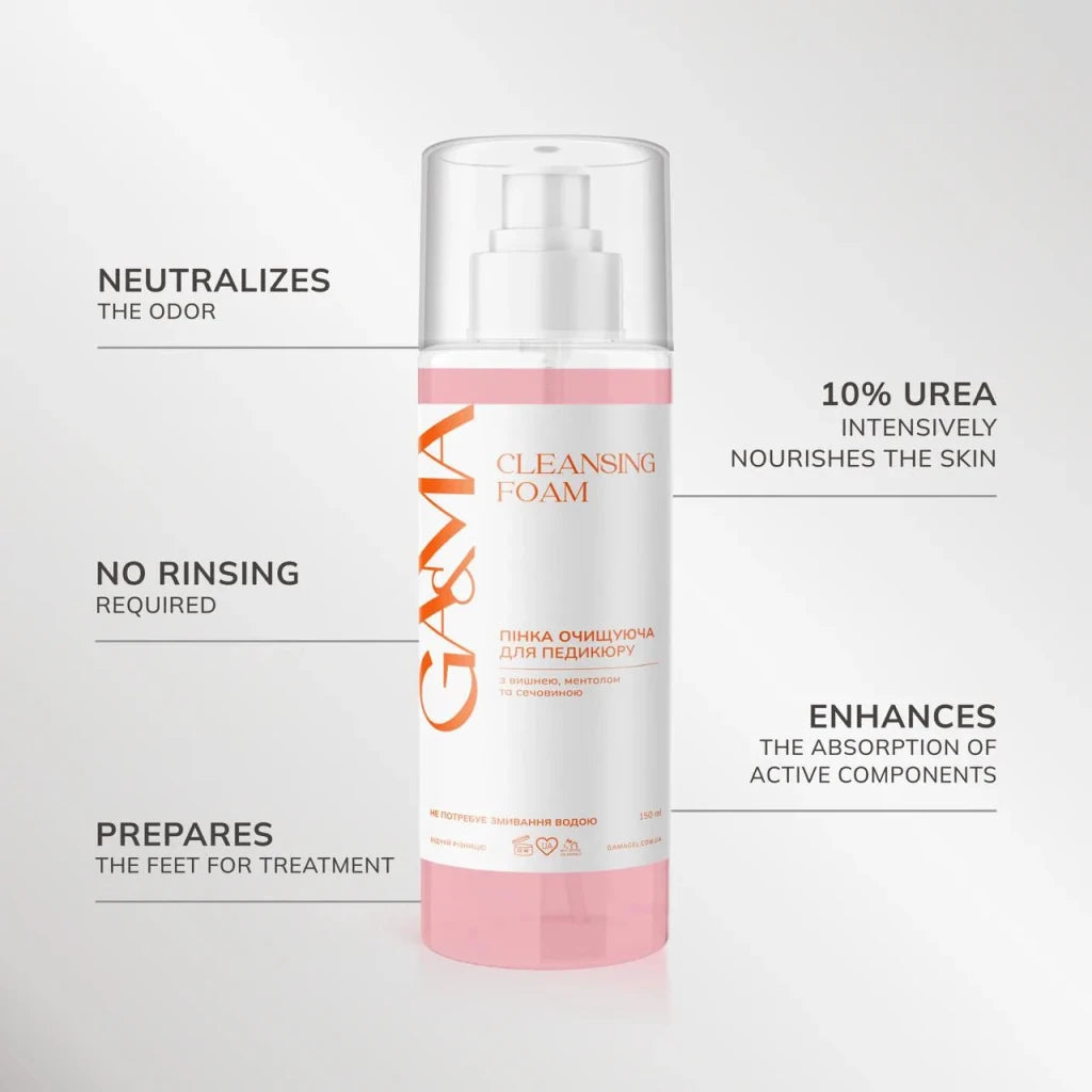 GA&amp;MA Cleansing Foam with Urea (Cherry + Menthol) 150 ml - Level Up Beauty Supply
