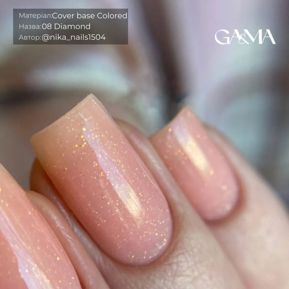 GA&amp;MA Cover base Diamond 008 15 ml - Level Up Beauty Supply