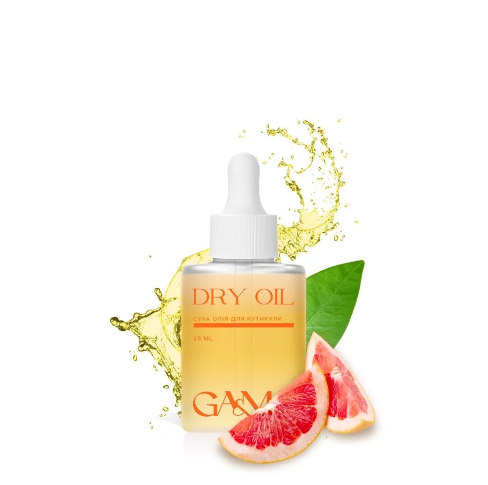 GA&amp;MA Dry Cuticle Oil Grapefruit with shimmer, 15 ml - Level Up Beauty Supply