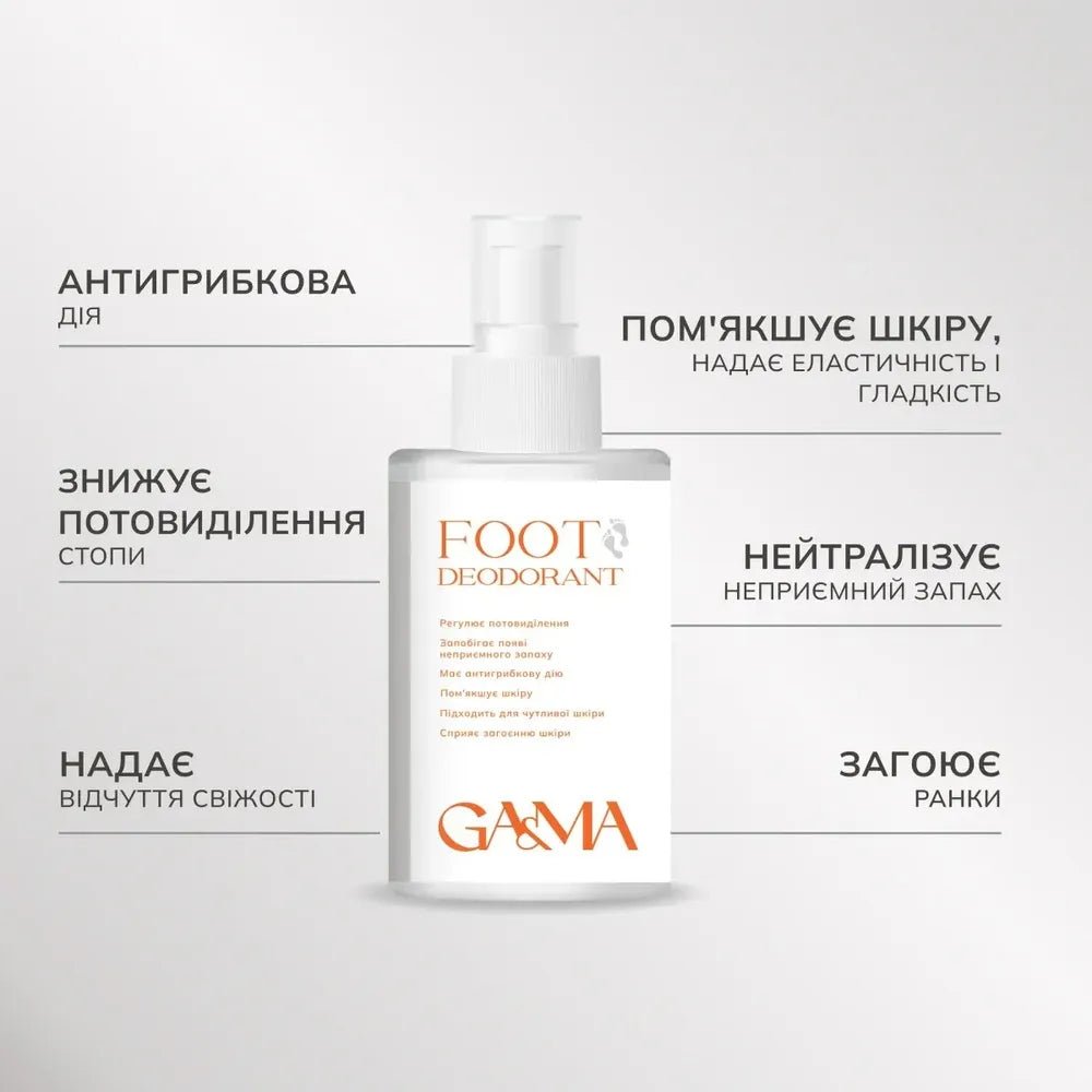GA&amp;MA Foot Deodorant with Farnesol 100 ml - Level Up Beauty Supply