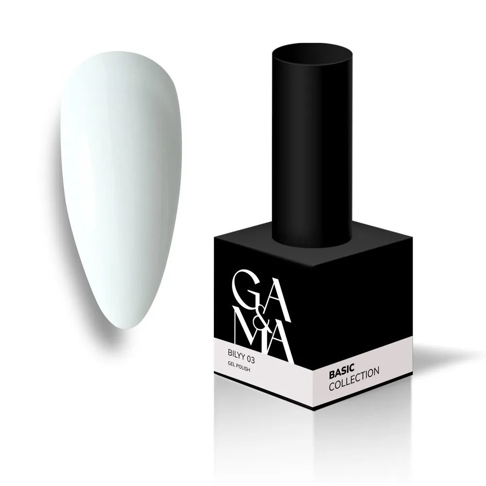 GA&amp;MA Gel polish Basic collection 003 bilyy 15 ml (TPO free) - Level Up Beauty Supply