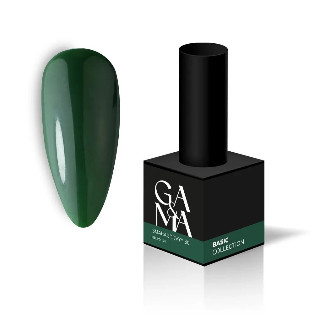 GA&amp;MA Gel polish Basic collection 030 smaragdovyy 10 ml (TPO free) - Level Up Beauty Supply