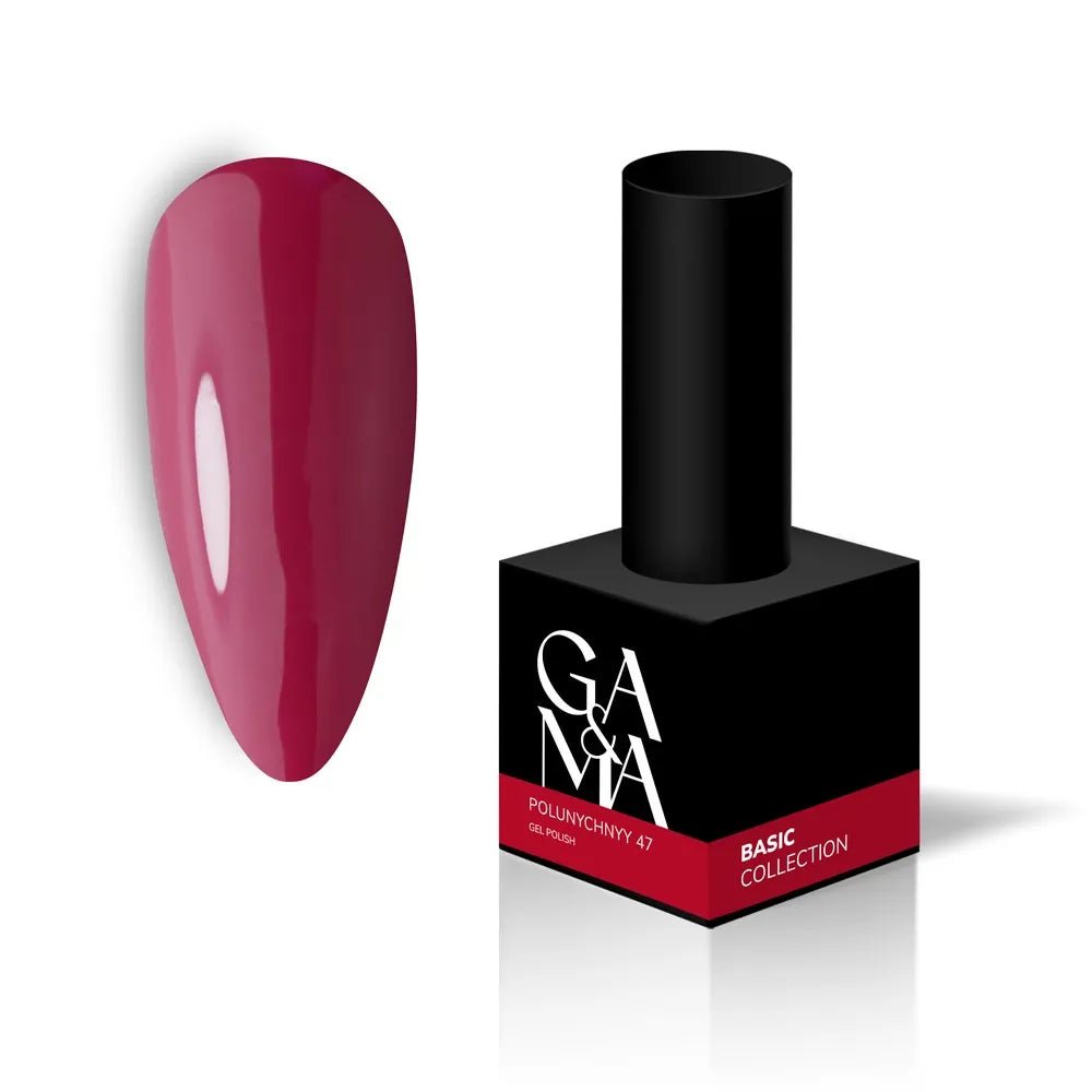 GA&amp;MA Gel polish Basic collection 047 polunychnyy 10 ml (TPO free) - Level Up Beauty Supply