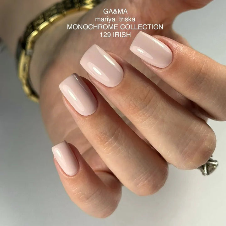 GA&amp;MA Gel polish Monochrome collection 129 Irish 10 ml (TPO free) - Level Up Beauty Supply