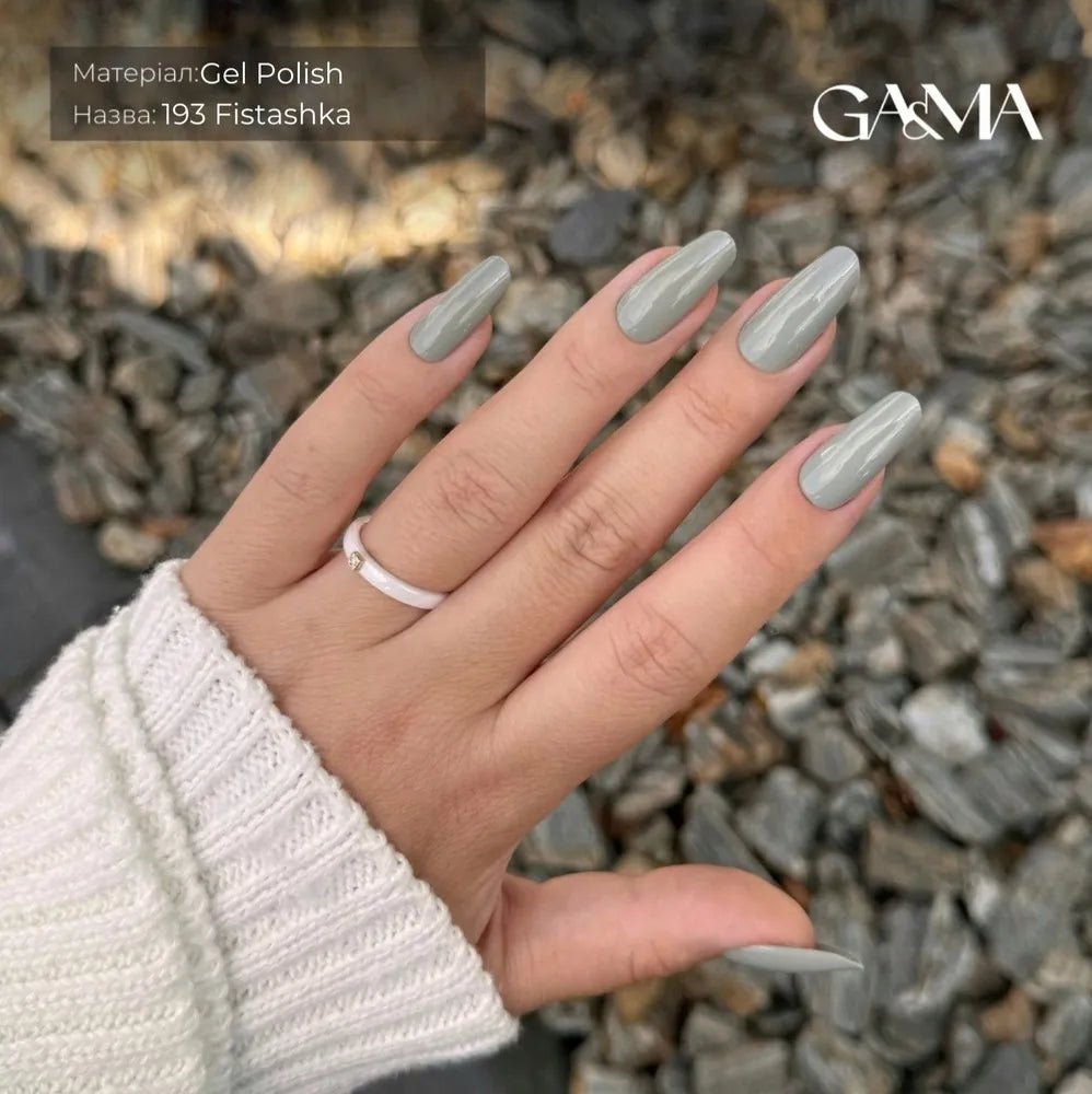 GA&amp;MA Gel polish Monochrome collection 193 Fistashka 10 ml (TPO free) - Level Up Beauty Supply