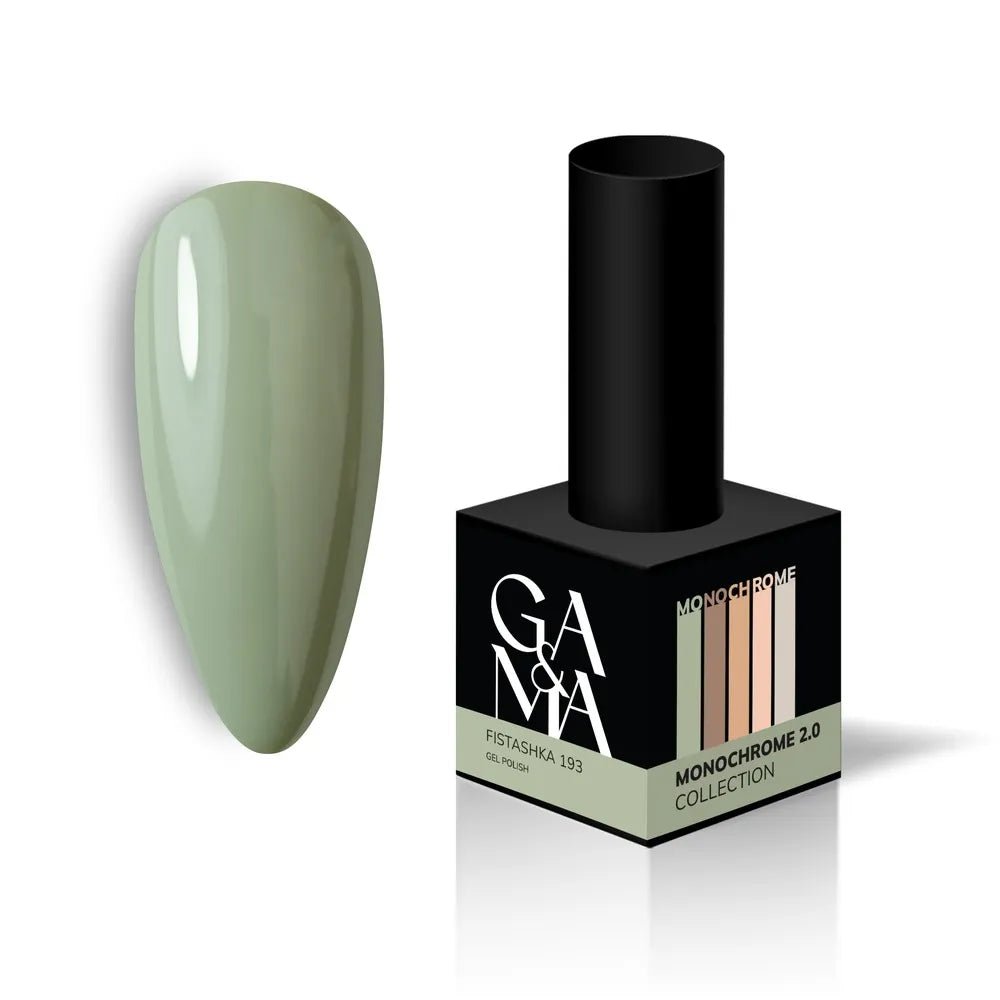 GA&amp;MA Gel polish Monochrome collection 193 Fistashka 10 ml (TPO free) - Level Up Beauty Supply