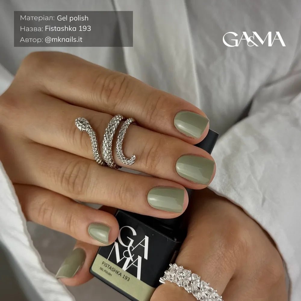 GA&amp;MA Gel polish Monochrome collection 193 Fistashka 10 ml (TPO free) - Level Up Beauty Supply