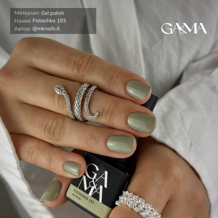 GA&amp;MA Gel polish Monochrome collection 193 Fistashka 10 ml (TPO free) - Level Up Beauty Supply