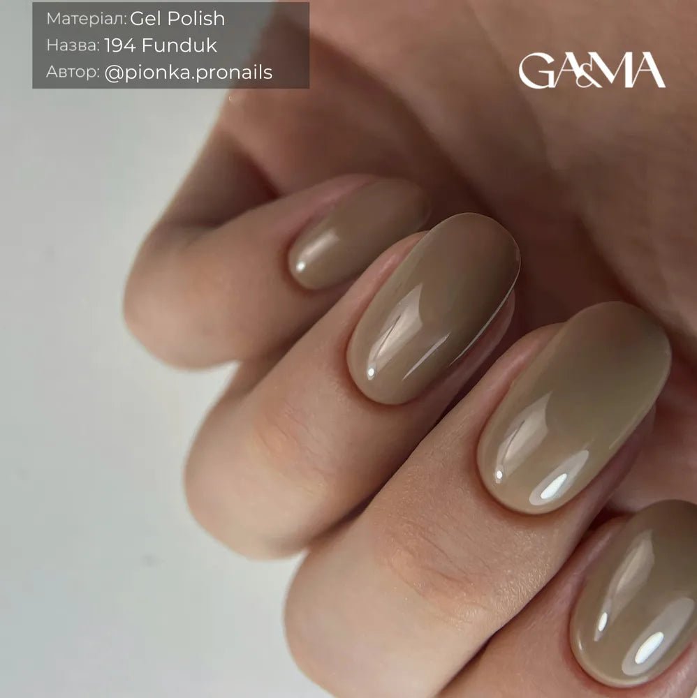 GA&amp;MA Gel polish Monochrome collection 194 Funduk 10 ml (TPO free) - Level Up Beauty Supply