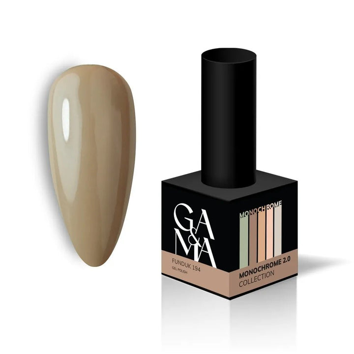 GA&amp;MA Gel polish Monochrome collection 194 Funduk 10 ml (TPO free) - Level Up Beauty Supply