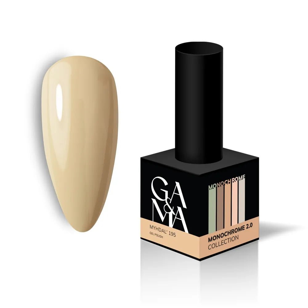 GA&amp;MA Gel polish Monochrome collection 195 Myhdal&