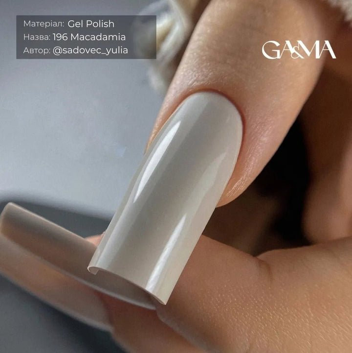 GA&amp;MA Gel polish Monochrome collection 196 Macadamia 10 ml (TPO free) - Level Up Beauty Supply