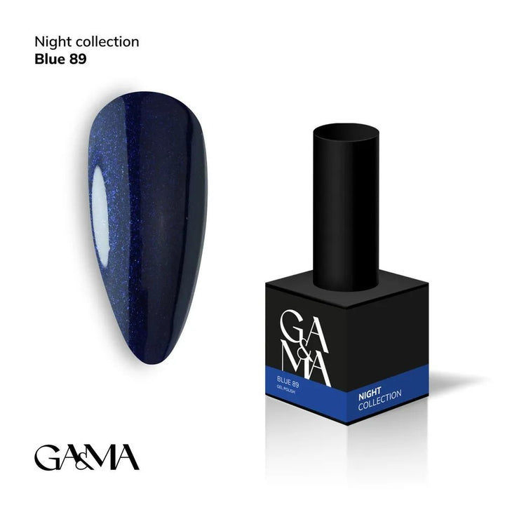 GA&amp;MA Gel polish Night collection 089 Blue 10 ml (TPO free) - Level Up Beauty Supply