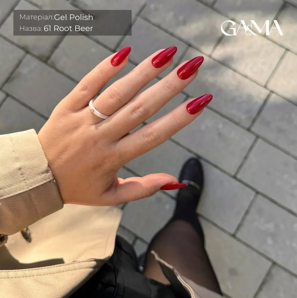 GA&amp;MA Gel polish Pantone collection 061 Root Beer 10 ml (TPO free) - Level Up Beauty Supply